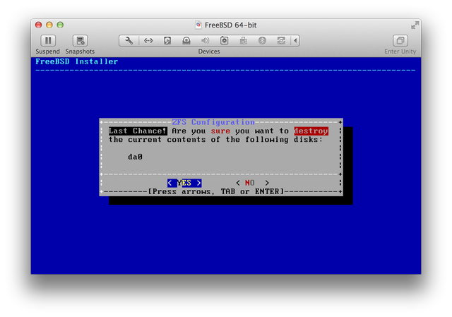 FreeBSD installer ZFS Save