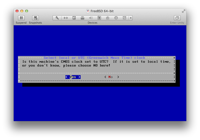 FreeBSD Install UTC