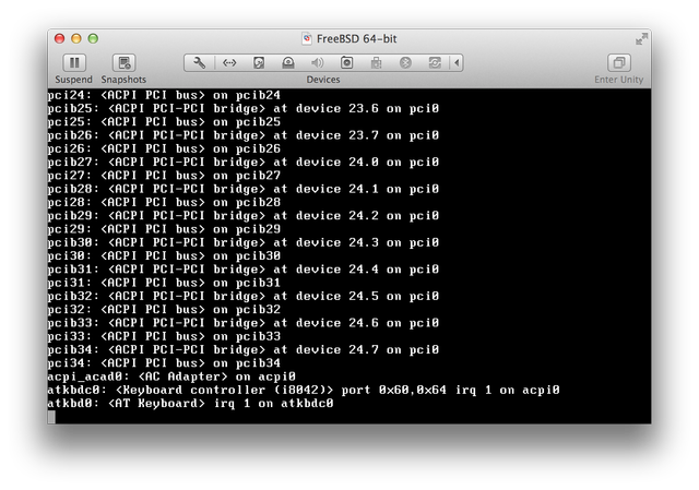 FreeBSD first boot