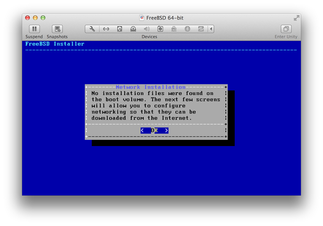 FreeBSD installer network installation