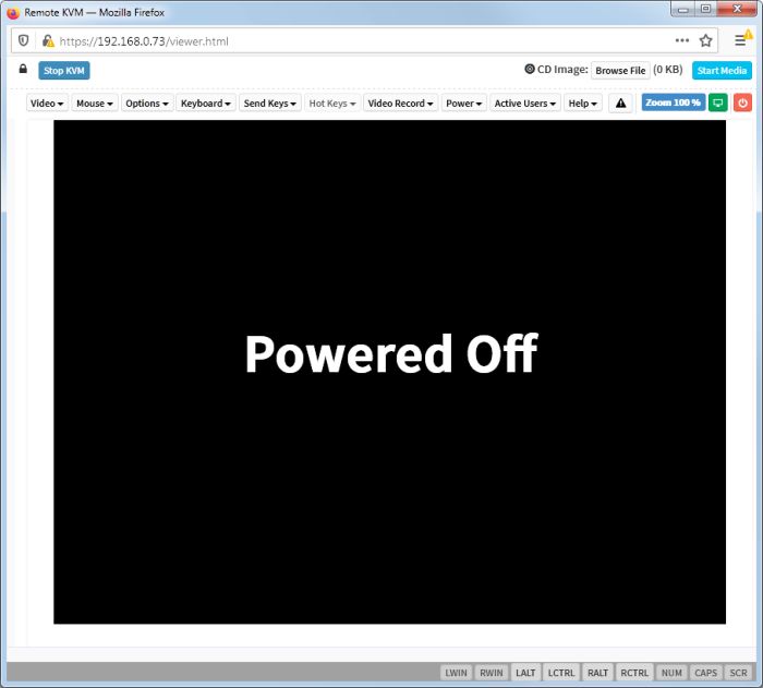 MegaRAC HTML5 KVM