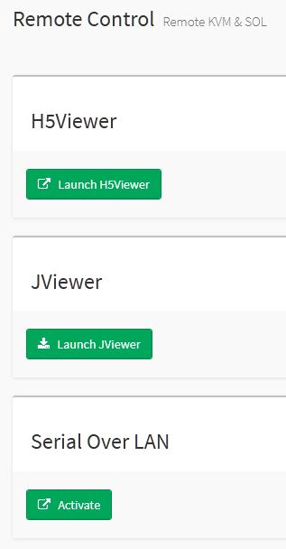 MegaRAC Remote KVM