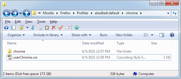Firefox chrome directory